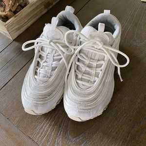 Women Air Max 97 Triple White, Size 7